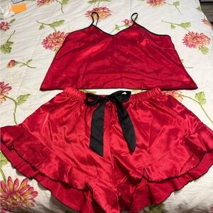 Red Satin. Just for tonight.